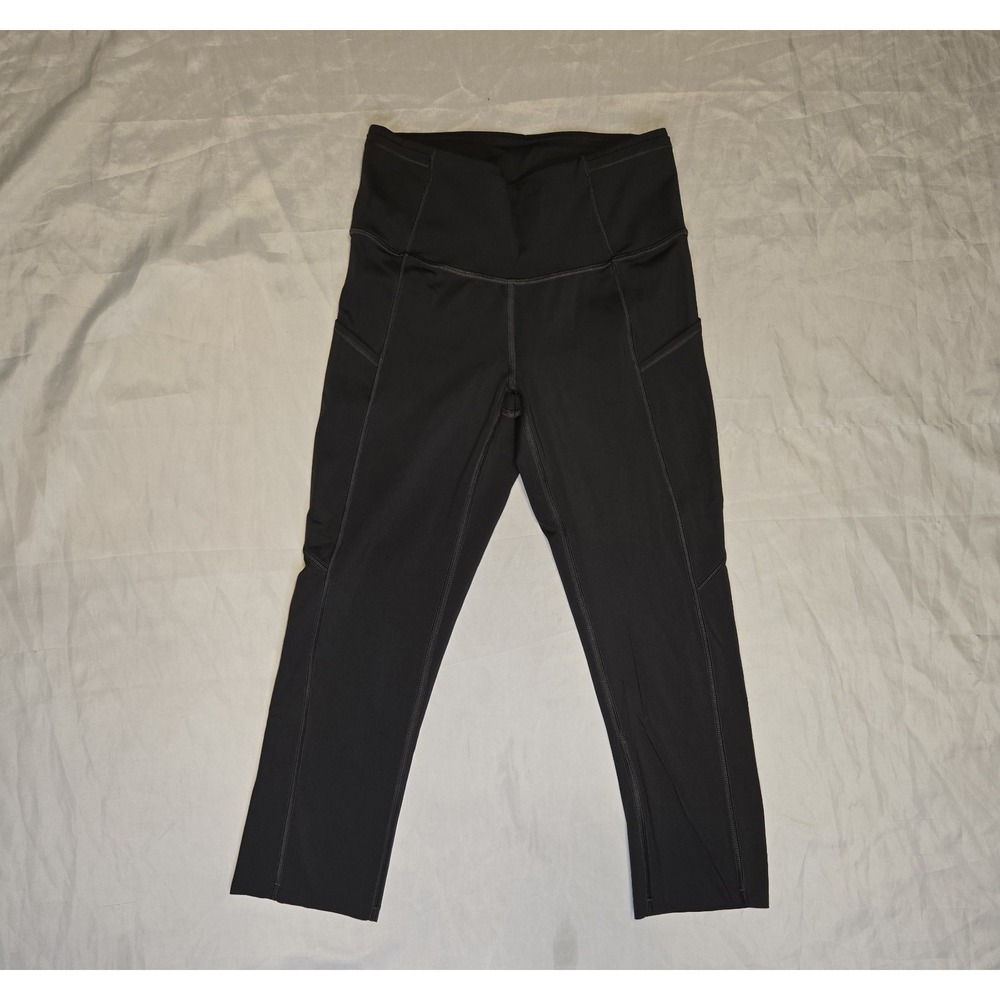 Lululemon Fast Free Reflective High-Rise Crop 19" Sz 4 - Moonwalk‎ Gray Leggings